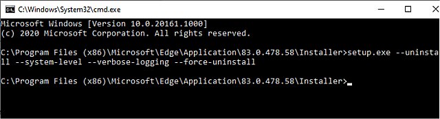 how to uninstall microsoft edge browser if uninstall is grayed out